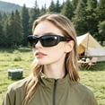 thumbnail image 3 of Polarized Outdoor Sports Sunglasses, Square Frame Lightweight UV Protection Riding Glasses for Fishing Hiking Driving Travel, 3 of 5