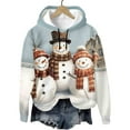 thumbnail image 3 of Women's Oversized Christmas Fleece-Lined Hoodies Long Sleeve Grapdic Tunic Tops Loose 2025 Pullover Going Out Casual Holiday Sweatshirt, 3 of 6