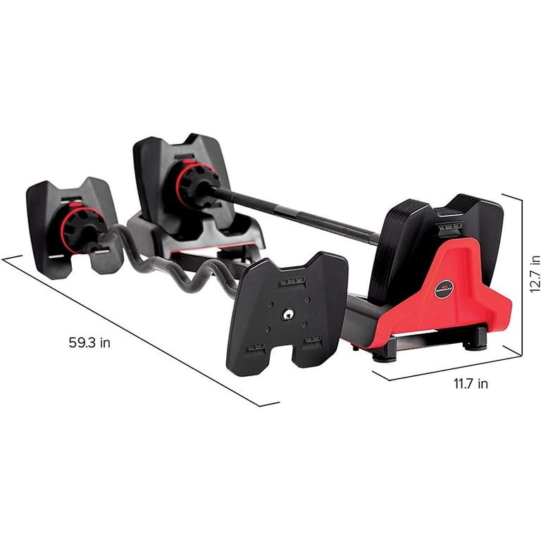 Bowflex SelectTech 2080 Barbell with Curl Bar, 20 to 80 lbs Bowflex SelectTech 2080 Barbell with Curl Bar, 20 to 80 lbs
