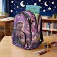 thumbnail image 3 of Jeiento Otter 17 Inch Kids Water-Resistant School Backpack Set 4-Piece Lunch Bag Pencil Case Water Bottle Holder Purple Lightweight Large Capacity Bookbag for Teenagers, 3 of 7