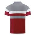 thumbnail image 4 of YLSDY Button Collared Shirts for Men 2025 Casual Button Stripes Shirt Summer Classic Short Sleeve Golf T-Shirt Slim Fit Tennis Tops Red L, 4 of 7