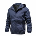 thumbnail image 3 of Men's Fashion Outdoor Casual Jacket Trench Coat, 3 of 4