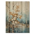 thumbnail image 3 of Designart "Birch Woods Winds II" Floral Print on Natural Pine Wood, 3 of 5