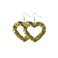 thumbnail image 2 of Sonducket Pendientes de cuero en forma de corazón, colgante de oreja, aro exagerado, pendiente colgante hueco, regalo del Día de San Valentín, favores Ropa, zapatos y accesorios Miscelánea Tipo 1 Sonducket AP010114-01, 2 of 6