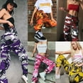 thumbnail image 1 of Womens Camo Cargo Trousers Casual Pants Military Army Combat Camouflage Jeans, 1 of 4