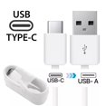 thumbnail image 4 of 2x USB Charging Cable Type-C Sync Cord White/Black for Galaxy S22/S23 + Ultra, 4 of 5