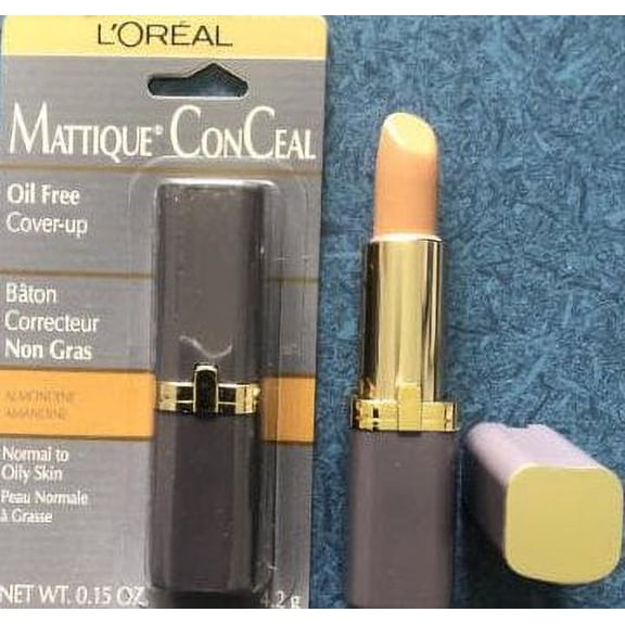 L'Oreal Mattique Concealer Corrector Normal to OIly Skin, ALMONDINE 0.15 Ounce
