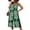 Green, variant on Womens Sleeveless Jumpsuits Summer Printed Wide Leg Jumpsuits Vintage Trendy Overalls Black L US12-14