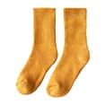 thumbnail image 3 of Par de calcetines de pantorrilla para mujer, medias cálidas gruesas de Color sólido, calcetines informales para botas para uso diario, esquí, , AMARILLO Talla única Amarillo Calcetines de becerro, 3 of 10
