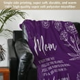 thumbnail image 4 of Blanket Gifts for Mom, Mom Birthday Gifts, Warm Gifts for Mom from Daughter Son, Mom Gifts for Mothers Day Christmas, Super Soft Flannel Throw Blanket for Mom 50" x 60", Purple, 4 of 6