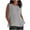 Gray, variant on Cotton Linen Tank Tops for Women Summer Round Neck T Shirts Trendy Sleeveless Basic Tee Loose Fit 2025 Fashion