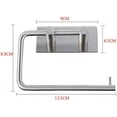 thumbnail image 5 of Stainless Steel Toilet Paper Holder Rustproof Self Adhesive Paper Towel Rack Wall Hook Bathroom Kitchen, 5 of 5