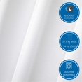 thumbnail image 2 of Mainstays 4 of a Kind Blackout Curtain Panels, Set of 4, White, 28" W x 54" L, 2 of 6