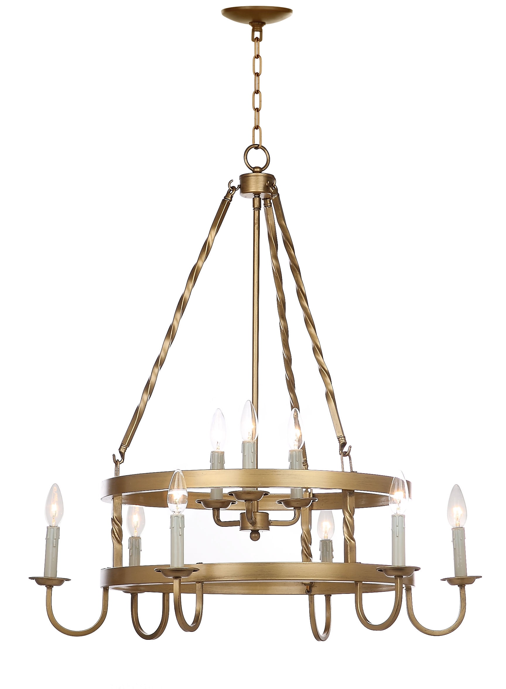 Safavieh Crowley 31 in. Dia. Adjustable Chandelier, Gold