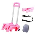thumbnail image 2 of JISADER Backpack Trolley Compact Smoothly Luggage Cart for Bags Boxes Travel Luggage Raised Pink, 2 of 9