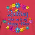 thumbnail image 3 of CafePress - Quilting Happy Place Women's Dark T Shirt - Women's Traditional Fit Dark T-Shirt, 3 of 4