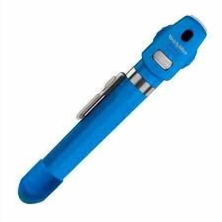 Welch Allyn 2.5V Pocket LED Ophthalmoscope with AA Battery Handle, Blueberry ( Batteries Not Included) #12870-BLU