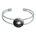 thumbnail image 1 of Morning Losers Coffee Cup Funny Humor Novelty Silver Plated Metal Cuff Bangle Bracelet, 1 of 4