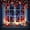 Blue, variant on Patriotic Red White Blue Five-Pointed Star LED String Lights,4th of July Fairy Lights for Operated Indoor Outdoor Hanging Lighting for Independence Day Memorial Day Patriotic Party Home Decor