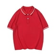 thumbnail image 3 of Kid Boy School Uniform Shirts Boys Polo Shirts Boys Short Sleeve Polo Shirts Summer Polo Shirt 7-8 Years, 3 of 6