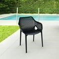 thumbnail image 5 of Compamia Air XL Outdoor Dining Arm Chair Black, Set of 2, 5 of 10