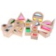 thumbnail image 4 of Bloques de Construcción CUTICAT 24 Piezas Con Inserciones Vibrantes Juguetes de madera de bloques de arco iris, 4 of 8
