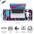 thumbnail image 5 of Exceptional Quality Big Desk Pad: XXL Extended Gaming Mouse Pad, Large Mouse Pad for Desk, Non-Slip Rubber Base, Perfect for Office, Gaming, Home - Weeds Design, 31.5 x 11.8 inches, 5 of 7