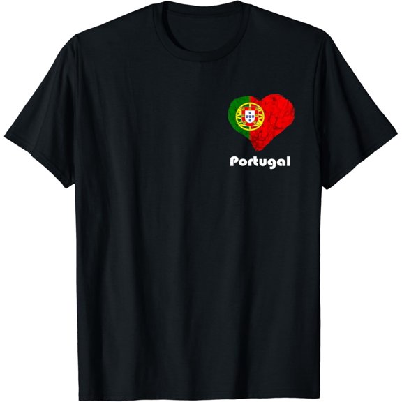 Portugal Heart Portuguese Flag Portuguese Pride Portuguese T-Shirt mens t shirt，black，women，funny，misfits，men，journey