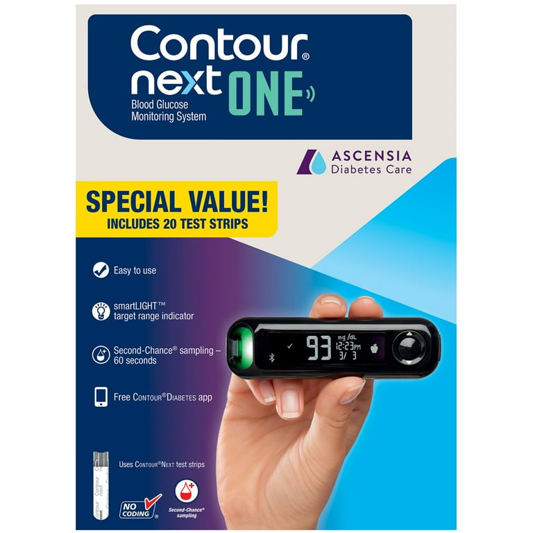  CONTOUR NEXT Blood Glucose Test Strips for Diabetes, 70 Count :  Health & Household