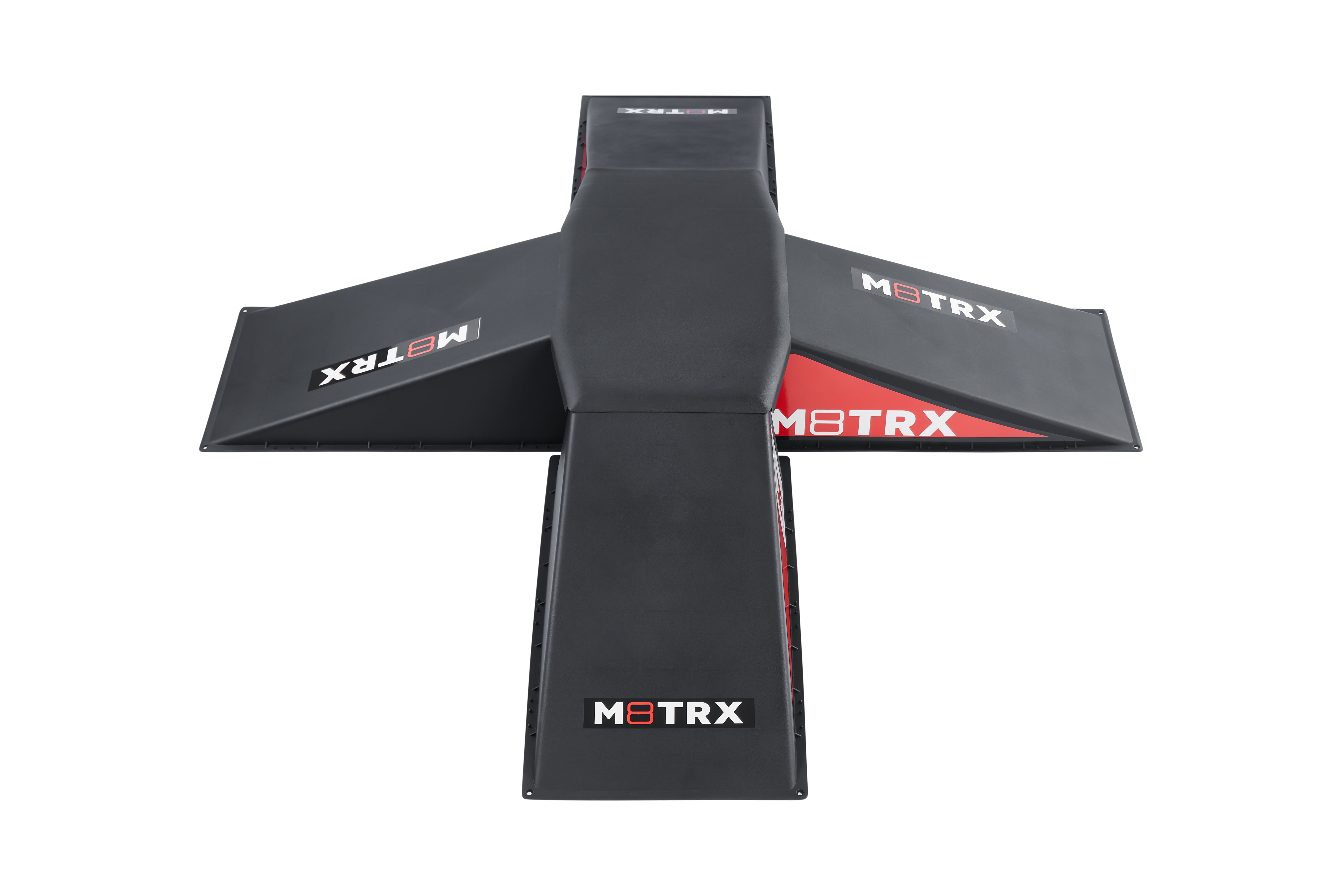 M8TRX SPORTS 4+1 Pyramid Ramp Set for Skateboards, Bikes, and Scooters, Ages 5+