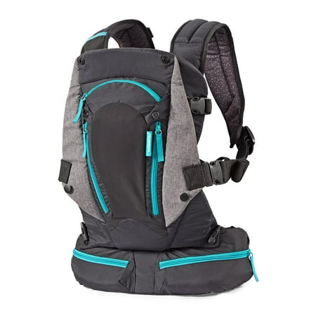 Infantino Carry-on Multi Pocket Ergonomic Baby Carrier, 4-Position, 8-40 lb, Unisex, Black