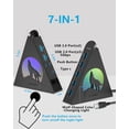 thumbnail image 4 of 7 Port USB Hub, JoyReken USB 3.0 Hub with 2 FT Long Cable, Vertical USB Exrension Hub for Laptop, MacBook, Xbox, PS4/5, Flash Drive, XPS, PC, Flash Drive, Game Console, Printer, Camera,Keyborad, Mouse, 4 of 4