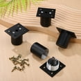thumbnail image 3 of Arborister 8 Metal Adjustable Furniture Feet Sofa Leg Risers Cabinet DIY Replacement Legs, 3 of 10