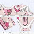 thumbnail image 3 of Ttddzy 100% Cotton Baby Bodysuits, Long sleeves with drop shoulders Design, Valentine's Day Background for 3-24M, 3 of 6