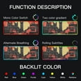 thumbnail image 5 of Red Sunset and Bus RGB Gaming Mouse Pad Large Keyboard Mat Rubber Base 13 Light Modes, 5 of 6