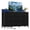 Black, variant on edx 9-Drawer Fabric Dresser TV Stand, Multifunctional Storage Cabinet with Power Outlets & LED Light, White