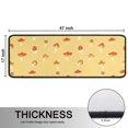 thumbnail image 5 of Kitchen Rugs Sets Of 2,Red Mushroom Small Yellow Pattern Anti Fatigue Kitchen Mat Rugs Non Slip Washable,Decorative Kitchen Floor Mats for Kitchen,Sink,Laundry,17"x47"+17"x47", 5 of 5