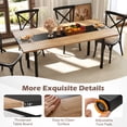 thumbnail image 6 of Gymax 71'' Long Large Wood Dinner Table 6 FT Dining Table w/ Heavy-Duty Metal Frame, 6 of 10
