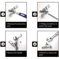 thumbnail image 3 of Cabezal de disco de cerámica de 4 piezas, cartuchos de cerámica de repuesto universales, para cabina de ducha, cocina, cuarto de ducha, válvulas de repuesto de agua de latón, 3 of 5