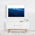 thumbnail image 3 of Foothills - Washington Photography Mountain Landscape Nature Scenic Wilderness Foggy Sunset White Framed Wall Art Print 20 x 30 inches, 3 of 4