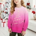 thumbnail image 2 of Taqqpue Boys Girls Christmas Sweatshirt Long Sleeve Christmas Tree Printed Shirts Blouse Fall Winter Ugly Christmas Sweater Pullover for Kids 1-15T, 2 of 7