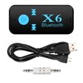 thumbnail image 3 of X6 Receptor de audio Bluetooth Manos libres para automóvil Tarjeta TF Reproductor de música Adaptador de micrófono AUX para vehículo Inevent DZ5355-00B, 3 of 7
