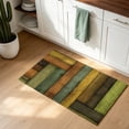 Doormat Bathroom Rugs 24x35in, Farm Colorful Wood Grain Non Slip Door ...