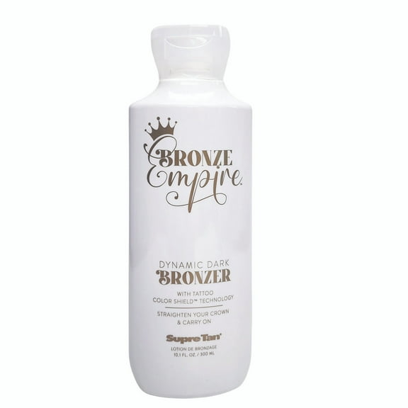 Supre Tan Bronze Empire Dynamic Dark Bronzer Tanning Lotion- 10.1 oz.