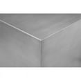 thumbnail image 4 of Pangea Home Spenser Cubix Tall Brushed Metal Side Table in Silver, 4 of 5