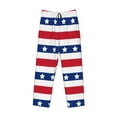 thumbnail image 4 of Xecao American Patriotic Stars And Stripes Men's Straight Lounge Pajama Pants: The Ultimate in Comfortable Sleepwear, 4 of 9