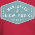 thumbnail image 3 of CafePress - Manhattan New York City Vintage Logo Light T Shirt - Men's Classic Graphic Cotton T-Shirt, 3 of 4
