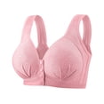 thumbnail image 2 of Fatuov No Underwire Bra for Women Front Closure Breathable Fabric Bra Push Up Full Coverage Sleep Bralette 42A, 2 of 5