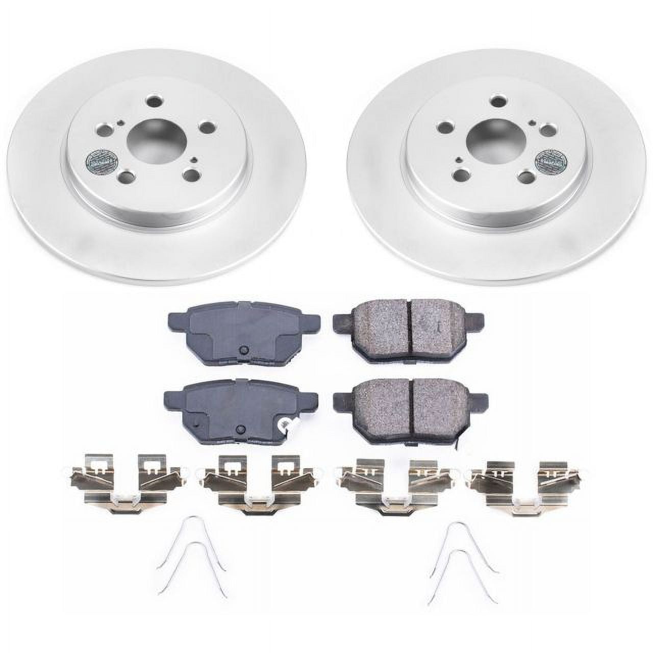 PowerStop Rear Geomet Coated Brake Rotor and Pad Kit Fits: LEXUS Select Models CRK6498