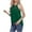Green, variant on Tank Top for Women Loose Fit High Neck Sleeveless Halter Tops Casual Pleated Lace Patchwork Summer Cami Shirts